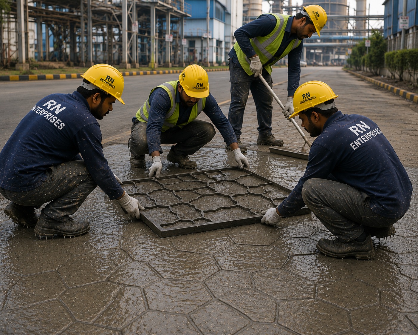 Concrete and industrial construction work